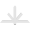 Ekena Millwork Kennewick Architectural Grade PVC Gable Bracket, 48"W x 28"H x 4"D x 4"F, 14/12 Pitch GBP048X28X0404KEN00 - alternate 5